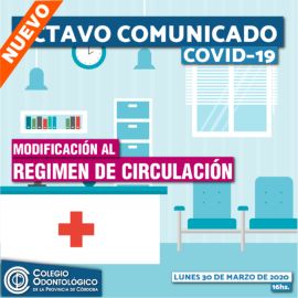 Octavo Comunicado Covid-19 del Colegio Odontológico