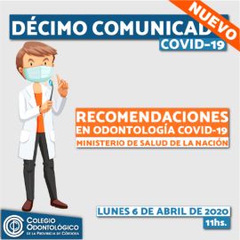 Décimo Comunicado Covid-19 Colegio Odontologico