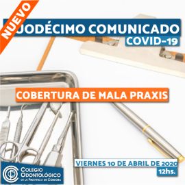 Duodécimo Comunicado COVID-19