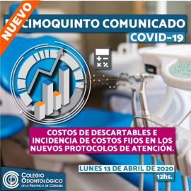 Decimoquinto Comunicado COVID-19