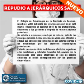 Repudio a Jerárquicos Salud