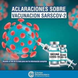 Aclaración sobre Vacunación SARS COV-2