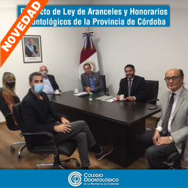 Proyecto de Ley de Aranceles y Honorarios Odontológicos de la Pcia. de Córdoba