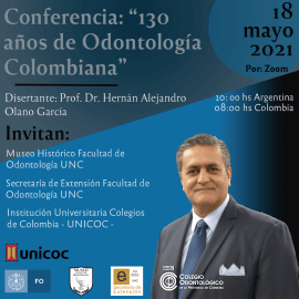 Conferencia '130 años de Historia Odontológica Colombiana'