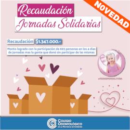 Recaudación Jornadas Solidarias